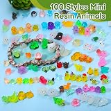 GSrenyu 100pcs Mini Resin Animals Glow In The Dark Luminous Figurines view 3