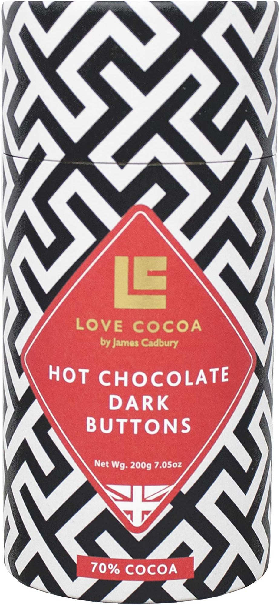 NEW Hot Chocolate Flakes 200g | Single-origin Colombian Drinking Chocolate | Love Cocoa (Dark Hot Chocolate Buttons 200g)