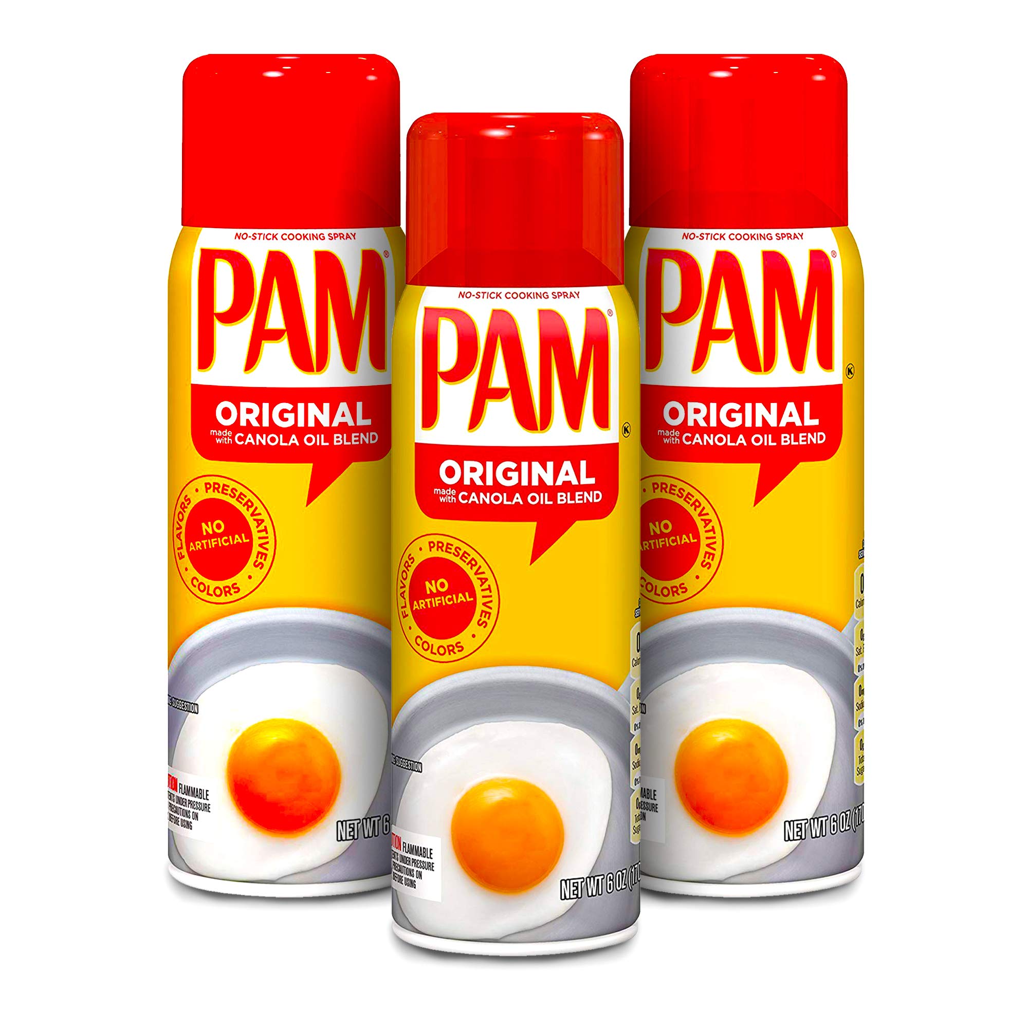 Pam Original Cooking Oil - Canola Oil Spray For Cooking - Non-stick Spray Cooking Oil 170g Pack Of 3- Buy Online In Antigua And Barbuda At Desertcart - 201831397