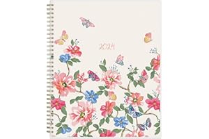 Blue Sky 2024 Weekly and Monthly Planner, January - December, 8.5" x 11", Frosted Cover, Wirebound, Fly By (140195-24)