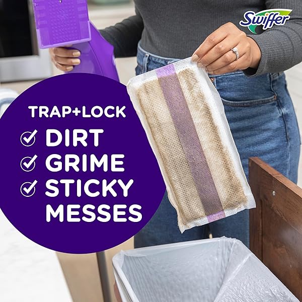 SWIFFER WETJET HARDWOOD FLOOR CLEANER SPRAY MOP PAD REFILL, BATHROOM CLEANING SUPPLIES, HARDWOOD FLOOR CLEANER, MULTI SURFACE, 24 COUNT