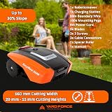 Yard Force EasyMow 260B Robotic Lawnmower, 260m², Bluetooth, Orange view 3