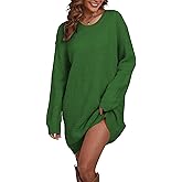 Cakulo Womens Checkered Sweater Dress Oversized Fall Winter Fashion Long Pullover Sweaters Casual Loose Knit Dresses 2025