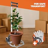 Gardebruk Foldable Trolley Heavy Duty Steel Frame 80 kg Load PP Tyres view 6