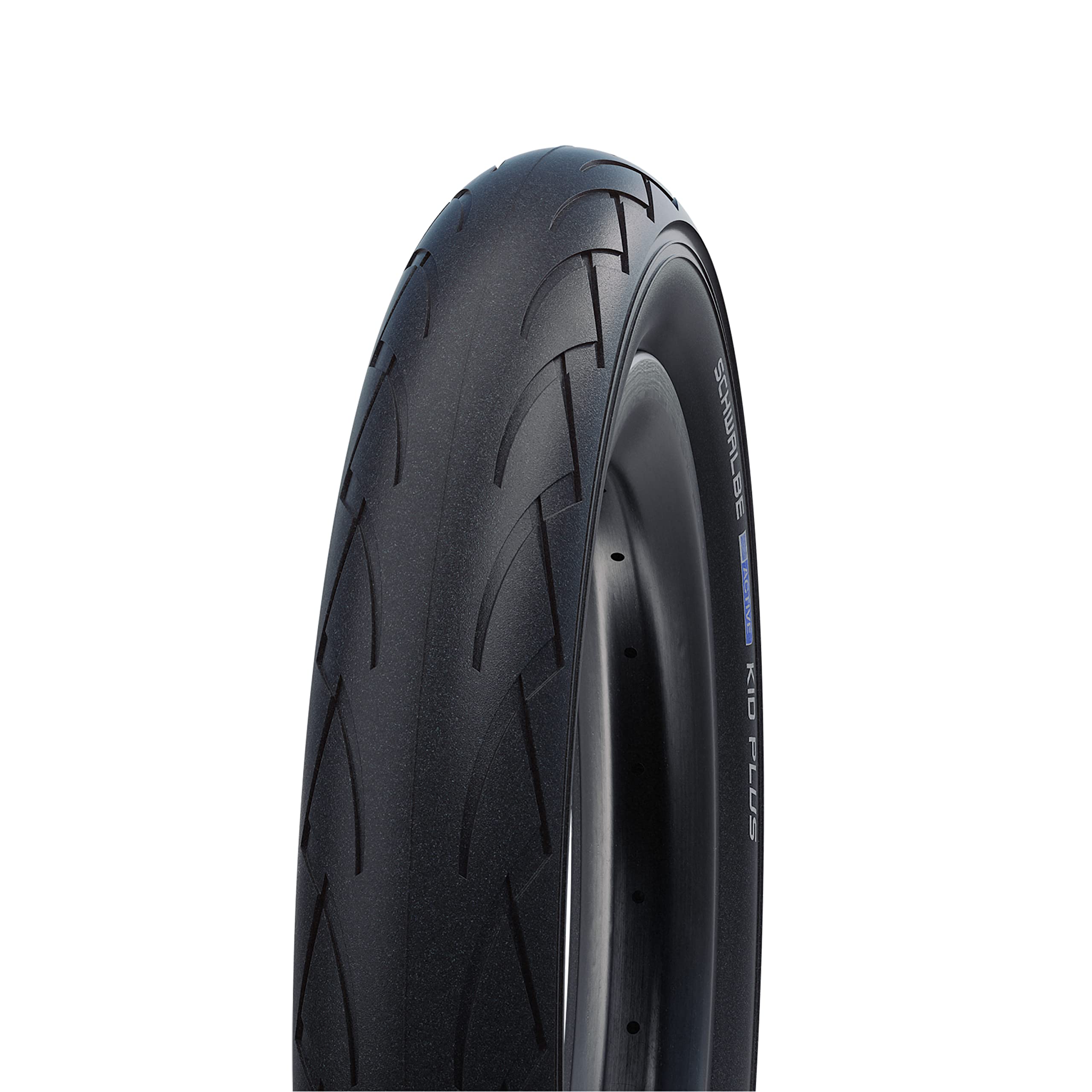 Schwalbe Kid Plus Active Puncture Guard Black N Roll Wired Tyre with 350 g (47-203) - 12 x 1.75 Inches, Black
