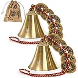 YOUEON 2 Pack Chinese Feng Shui Bell for Wealth and