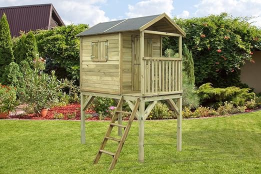 Kinder Spielhaus Auf Stelzen H Exklusiv Bei Steiner Shopping Amazon De Garten