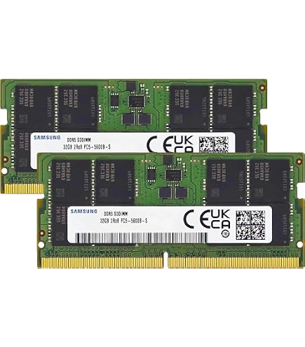 Samsung 32GB (2x16GB) DDR5 5600MHz PC5-44800 CL46 SODIMM 1Rx8 