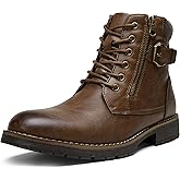 Vostey Men's Boots Boots for Men Casual Boots Motorcycle Combat Ankle Dress Boots Mens