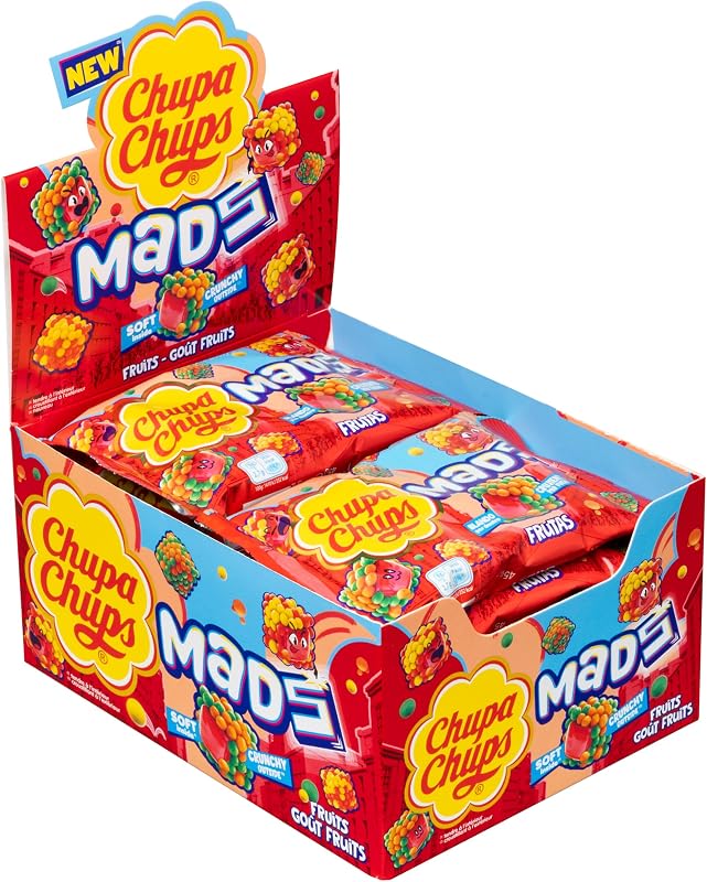 Mads Fruits, Caramelos de Goma Crujientes Sabor Frutal, 12 uds