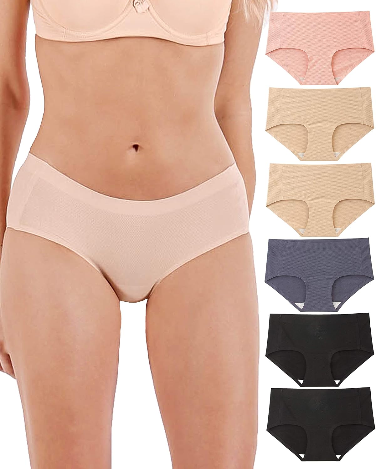Underwear Women - Seamless No-Show Womens Underwear Small to Plus Size 6 Panties at  Women’s Clothing store