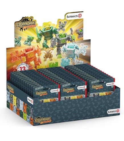 Schleich Eldrador Mini Creatures Série 1 – Figurines Magiques Des 4 éléments (feu, Eau, Pierre, Glace), Pour Aventures Fantastiques
