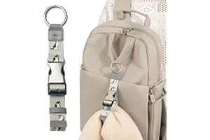 EKAX Add-a-Bag Luggage Strap, Adjustable Travel Carry Strap with Ring Hooks & Buckle, Heavy-Duty Bag Holder & Jacket Gripper, Luggage Straps/Luggage Belt, Travel Clip for Carry-On Suitcase & Backpack