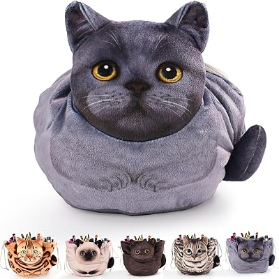 Gatito Bolsa De Maquillaje DiseñO De CordóN,Organizador De Maquillaje Gran Capacidad,PortáTil Neceser Maquillaje Viaje,Makeup Bag Mujeres Y NiñAs