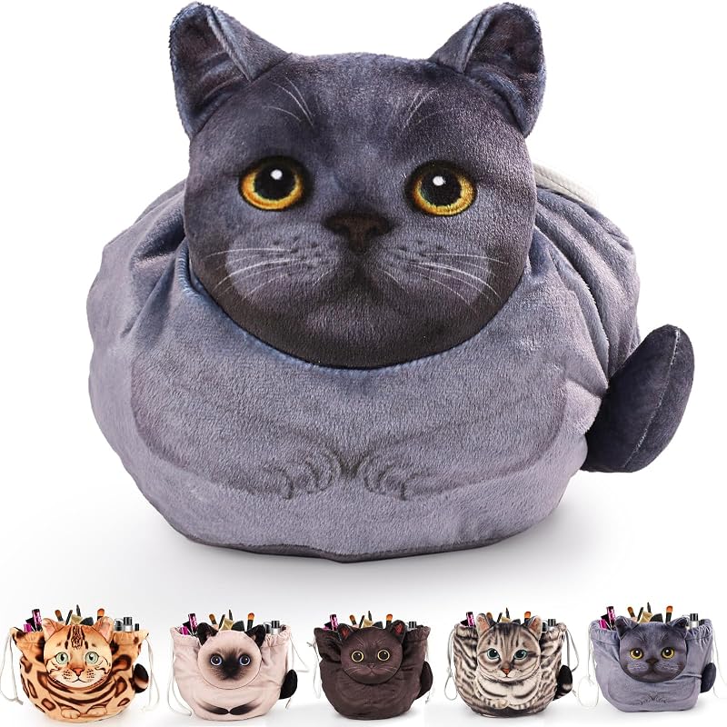 Design de Saco de Maquilhagem para Gatinhos, Organizador de Maquilhagem de Grande Capacidade, Maquilhagem de Viagem, Maquilhagem para Mulheres e Raparigas — foto 1 de 6