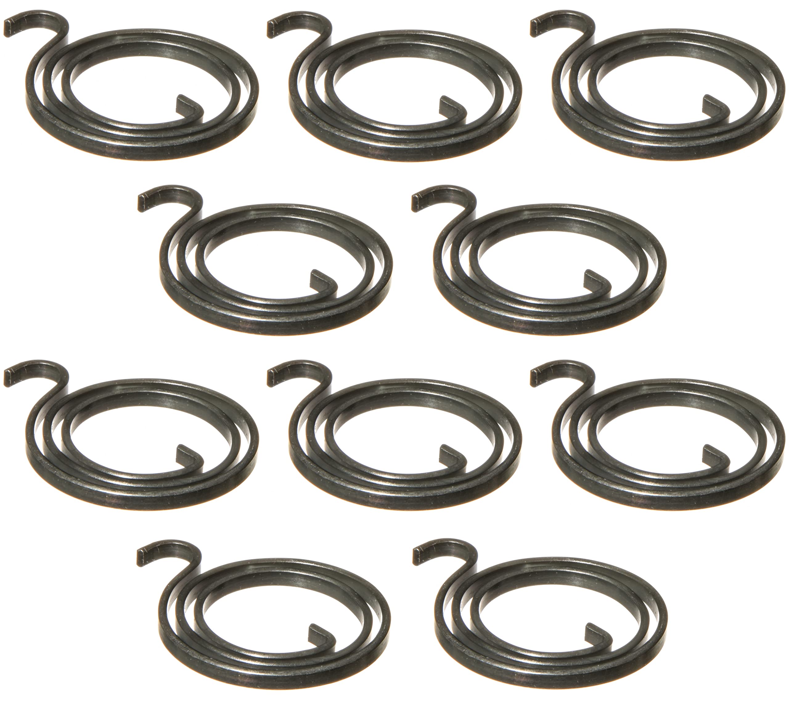 Northern DIY Door Handle Springs Replacement, 28mm diameter, 2.5mm thick, 1.1mm gauge, 2 and 1/2 turns with Black Coating (Pack of 10)