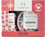 The Body Shop Strawberry Treats Vegan 2-Piece Shower Gel Body Butter Gift Set view 1