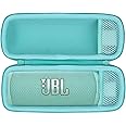 Lebakort Hard Case Compatible with JBL Flip 6 Flip 5 Flip 4 Waterproof Portable Speaker (Teal Case)