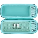 Lebakort Hard Case Compatible with JBL Flip 7 6 5 4 Waterproof Portable Speaker (Teal Case)