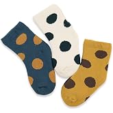 CoCoCute 3 Pairs Ultra Thick Warm Toddler Socks Baby Boy and Girl winter Socks Infant Socks Kid Sock Warm Cotton Crew Socks