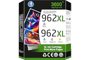 LINKMAY 962XL for HP 962 Ink Cartridges Replacement for HP Ink 962 HP962XL Work for HP 9010 9018 9015 9010 Printer, Black and Color