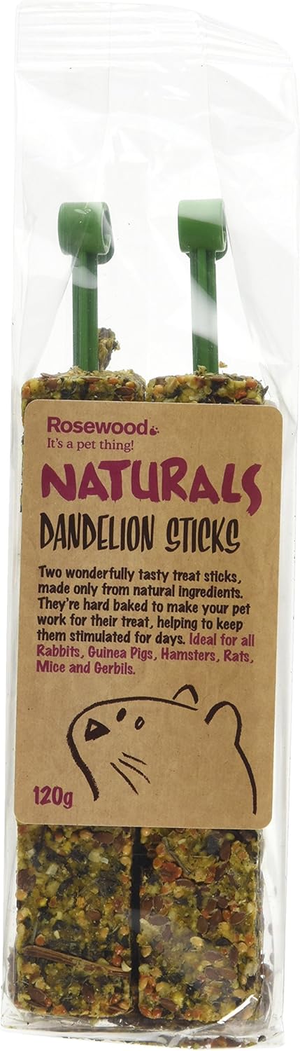 Rosewood Naturals Dandelion Sticks Treat 140g brown, 120 g (Pack of 1)