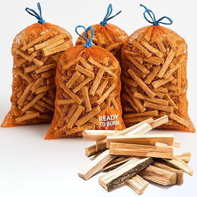 GardenCo 10kg Kiln Dried Kindling Box 4 Bags Fire Starter Wood