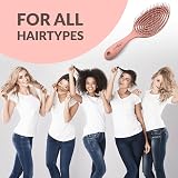 marQus Detangling Hair Brush Women Men BioPlastic Peach view 6