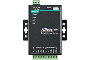 MOXA NPort 5230 2-Port Device Server, 10/100 Ethernet, RS-232 x 1, RS-422/485 x 1, Terminal Block