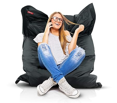 Roomox XXL Sitzsack Original - Gigantischer Sitzsack für drinnen und draußen 160 x 120 x 30 cm Massiver Sitzsack Bodenkissen 