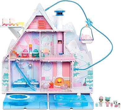 L O L Surprise Winter Disco Chalet Doll House With 95 Surprises