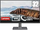 Lenovo L32p-30 32 Inch 4K UHD 2160p PC Monitor 60Hz 6ms HDMI USB USB-C view 2