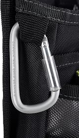 AWP L-804-1 Organizer Tool Pouch 7 Pockets Metal Belt Clip Black Gray view 7
