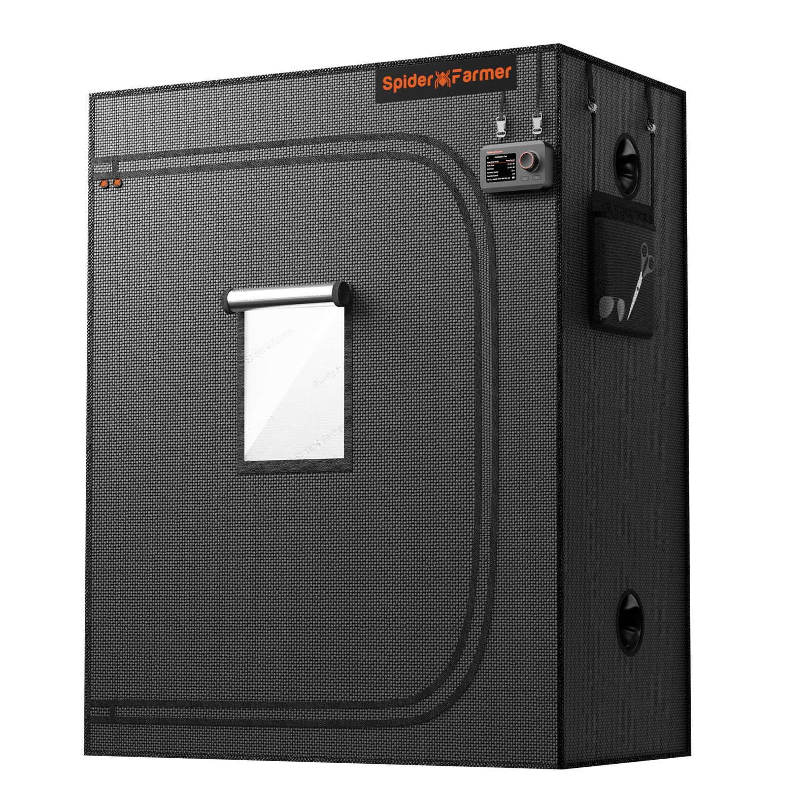 Spider Farmer 4x2 Grow Tent, 48"x24"x60", with Hook for Controller, Enlarged View Window, 1680D Thicken Mylar Canvas, Waterproof Floor Tray for Indoor Hydroponic Growing for SF2000, SE4500, G4500 Image