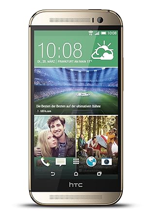 HTC One M8 Smartphone (5 Zoll (12,7 cm) Touch-Display, 16 GB Speicher, Android 4.4.2) gold