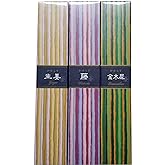 Nippon Kodo Kayuragi Incenso Glicine - 40 Bastoncini Con Portaincenso, Profumo Floreale Polveroso, 25 Minuti Di Bruciatura