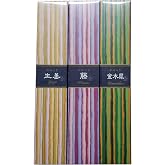 Nippon Kodo Kayuragi Incense Set - 3 Scents (Sandalwood, Aloeswood, Japanese Cypress) 40 Sticks Each