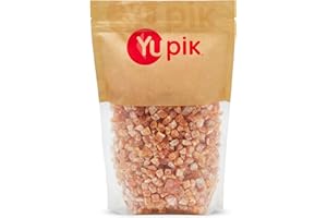 Yupik Dried Apricots, Diced, 1 kg, Kosher, GMO-Free, Sliced Dried Fruits, Small Cubed Pieces, No Added Sugar, Chewy Texture, 