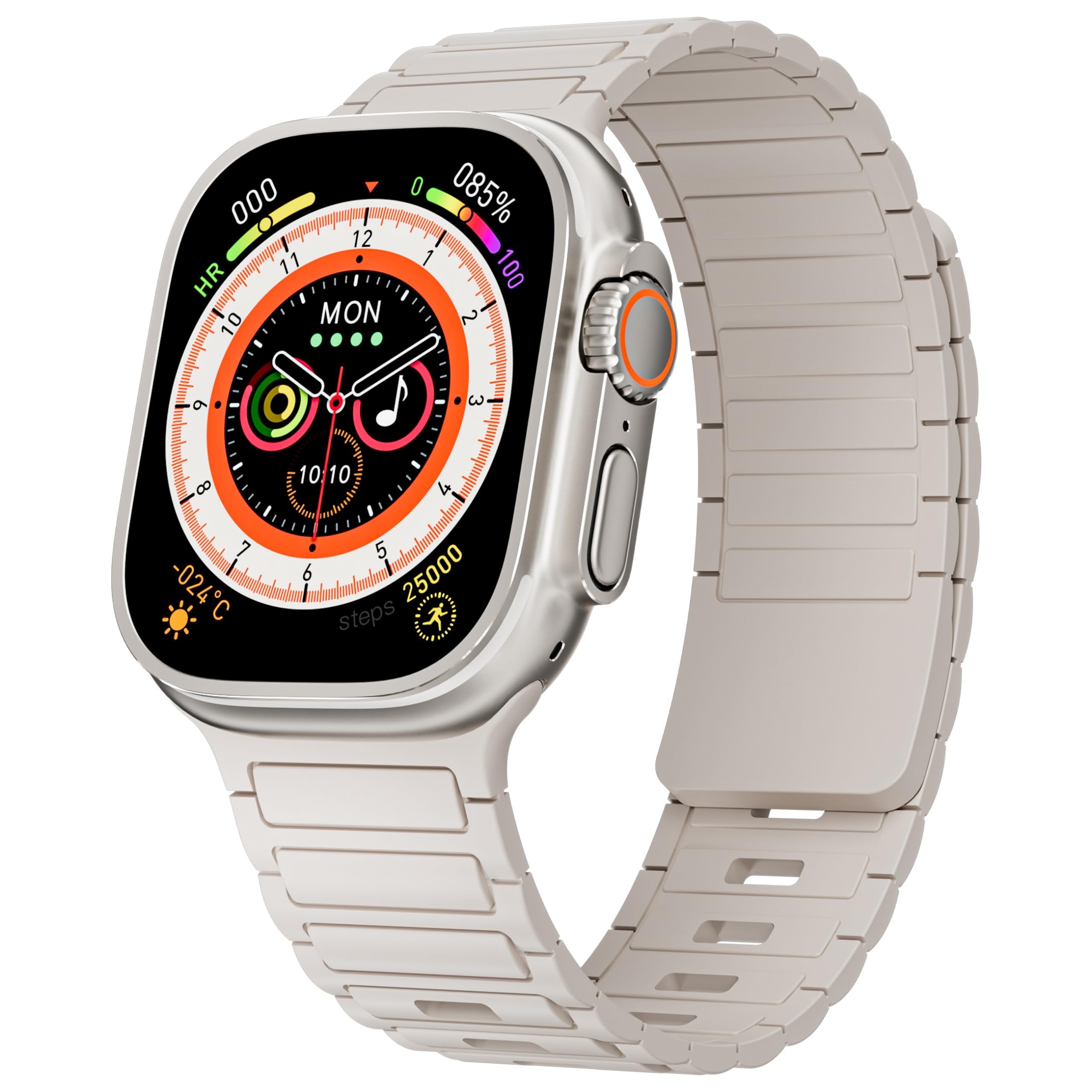 Magnetic Silicone Strap for Apple Watch Strap 40mm 41mm 42mm 44mm 45mm 46mm 49mm 38mm Soft Silicone Magnetic Link Sport Bands for iWatch Ultra 2 Ultra Series 10 9 8 7 SE 6 5 4 3 SE 2