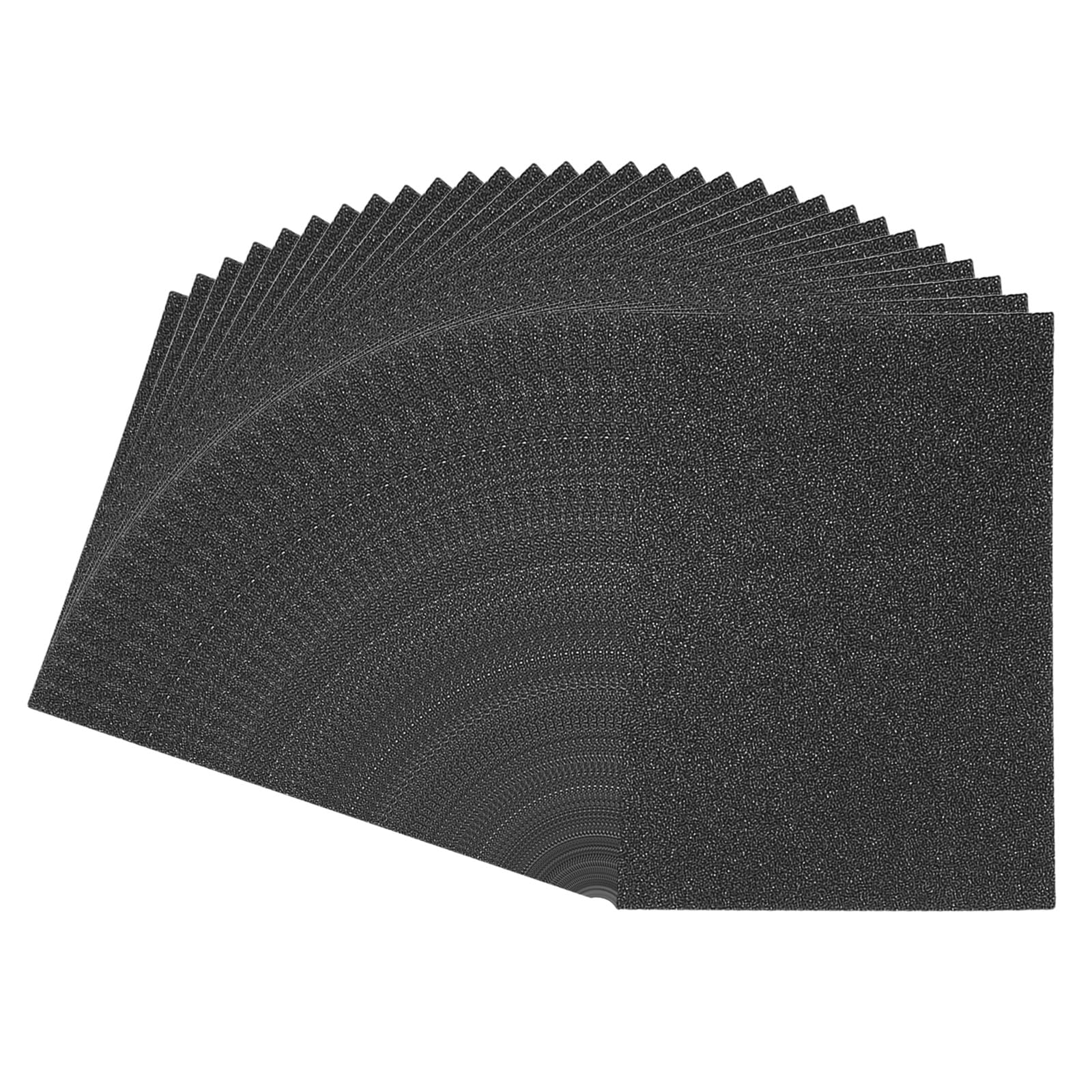 PATIKIL 8.5x11 Glitters Cardstock, 30Sheets A4 250GSM Sparkling Thick No-Shed Shimmer Glitters Paper for Scrapbook Card Making DIY Crafts Project Party Decorations, Black