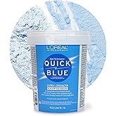 L'OREAL TECHNIQUE Quick Blue High Performance Bleach | Professional Hair Bleaching Powder | No Drip Formula | Extra Strength Lightening Action Lifts Up To 7 Levels | Single Application | 1 Pound