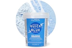 L'OREAL TECHNIQUE Quick Blue High Performance Bleach | Professional Hair Bleaching Powder | No Drip Formula | Extra Strength 