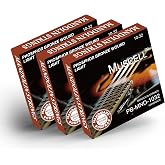 MUSCELL Mandolin Strings, Handmade Phosphor Bronze 8-String Mandolin Strings - 3 Packs Light 10-32 PB-MND-1032