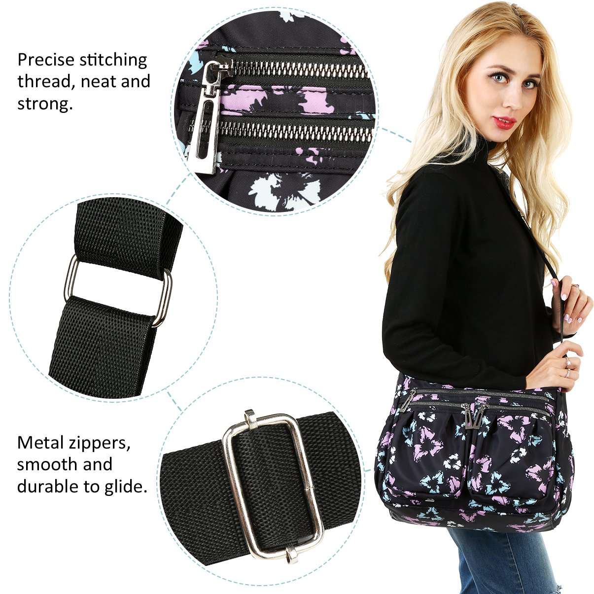 Vbiger Borse a Tracolla Impermeabile Borsa Tracolla Donna Borse a Mano