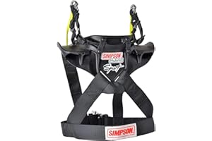 Simpson Hybrid Sport Head Restraint with Quick Release Tethers and D-Ring kit - Large