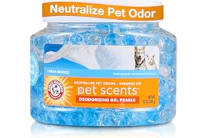 Arm & Hammer for Pets Air Care Pet Scents Deodorizing Gel Beads in Fresh Breeze | 12 oz Pet Odor Neutralizing Gel Beads with Baking Soda | Air Freshener Beads for Pet Odor Elimination (FF12689)