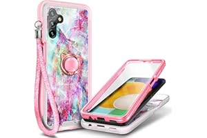 NGB Supremacy Galaxy A14 5G Case, Full Body Protection with [Built-in Screen Protector] Ring Holder/Wrist Strap, Slim Fit Shockproof Bumper Durable Phone Case for Samsung Galaxy A14 5G (Fantasy)