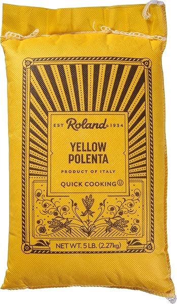 ROLAND FOODS MEDIUM GRAIN YELLOW POLENTA FROM ITALY, 5 LB BAG