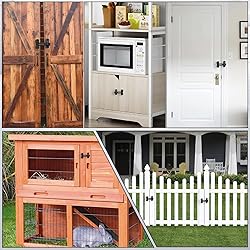 Barn Door Latch, 180 Degree Flip Sliding Double