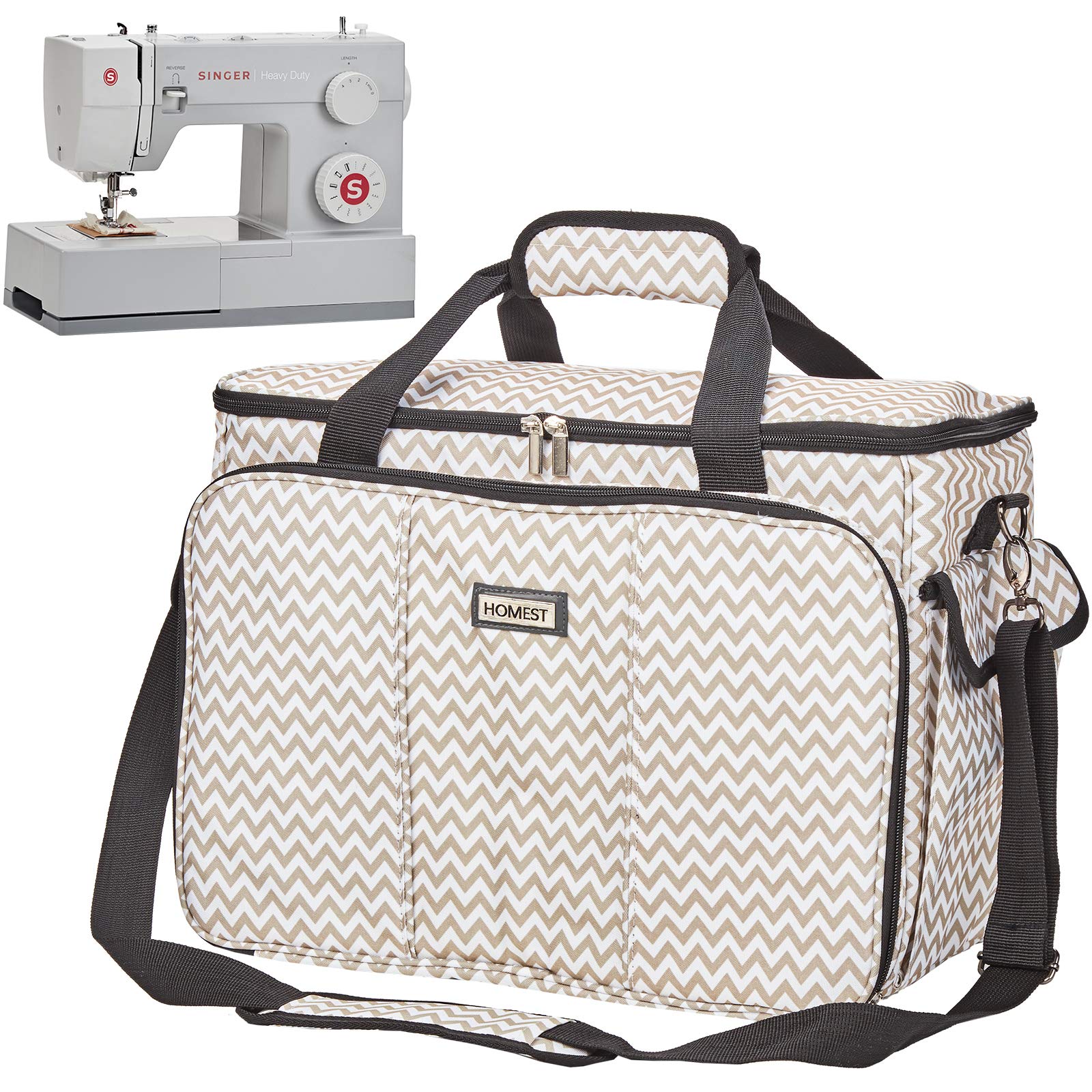 Buy HOMEST Sewing Machine Carrying Case with Multiple Storage Pockets